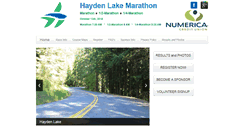 Desktop Screenshot of haydenlakemarathon.org